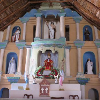 Interieur kerkje San Pedro de Atacama