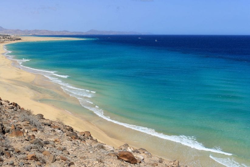 Typisch strand op Fuerteventura